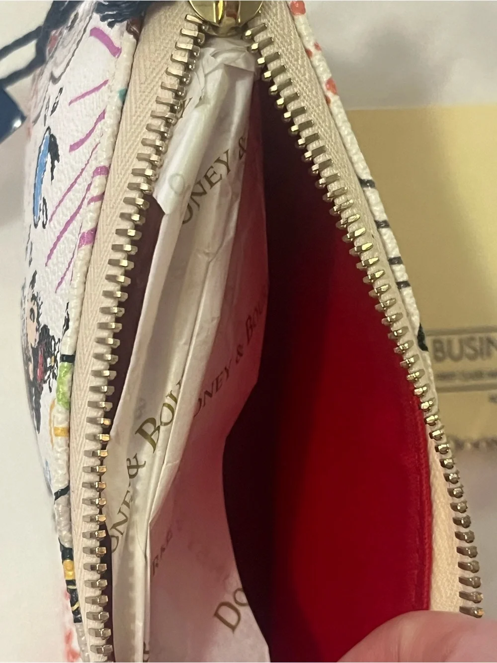 NWT Dooney & Burke x Disney Sketch Cosmetic Case